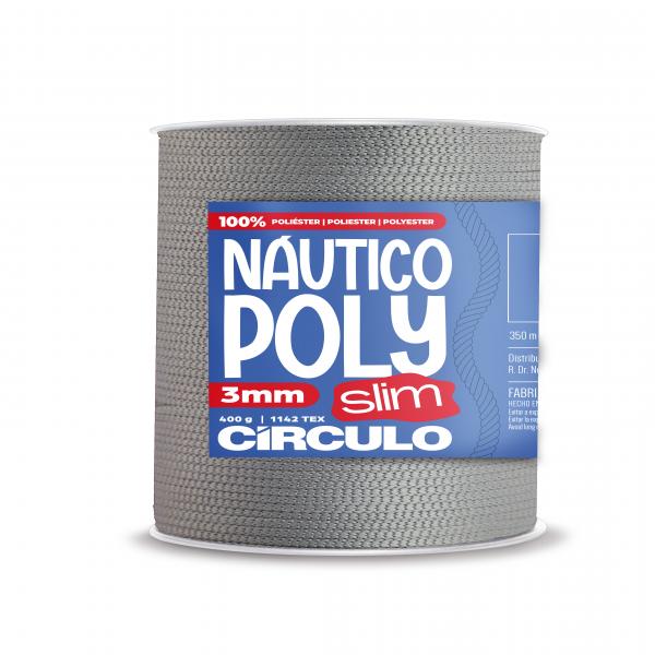 FIO NAUTICO POLY SLIM 3MM - COR 8214 ALUMINIO
